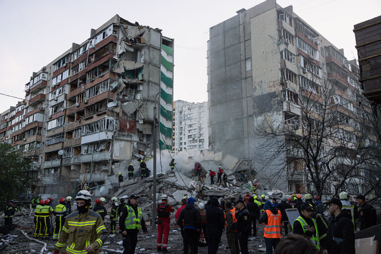 Russian Missile and Drone Barrage Kills 23 Across Ukraine in One of the Largest Attacks in Weeks