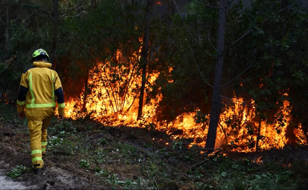 Wildfires Ease Near Bordeaux and Madrid, but Greece Battles New Flames