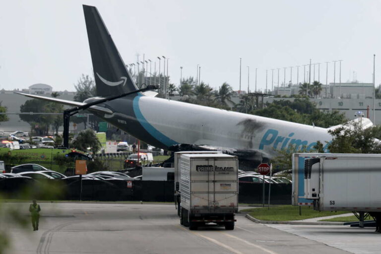 Five Dead After Amazon Cargo Plane Crashes at Miami International Airport