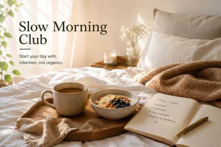 Slow Mornings, Softer Days: The Simple Luxury of Starting Life at Your Own Pace