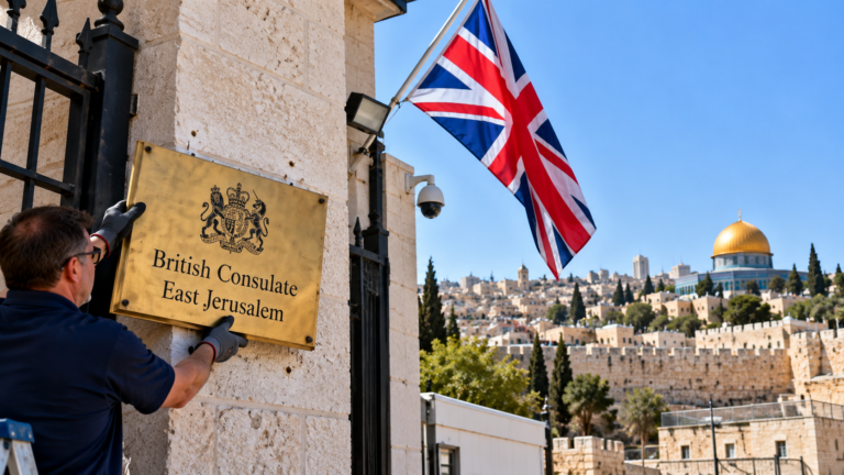 UK Consulate Signage Removed in East Jerusalem as Israeli Closure Deadline Expires