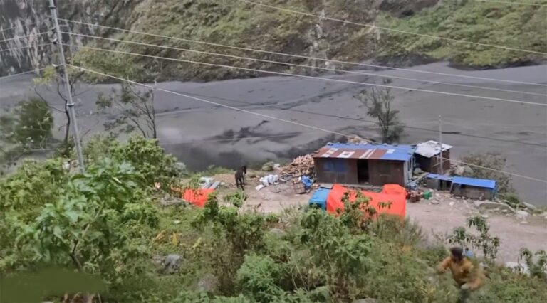 Nepal Flood Disaster: Flash Flood Sweeps Away Homes and Bridges in Gorkha as Villagers Flee to Safety