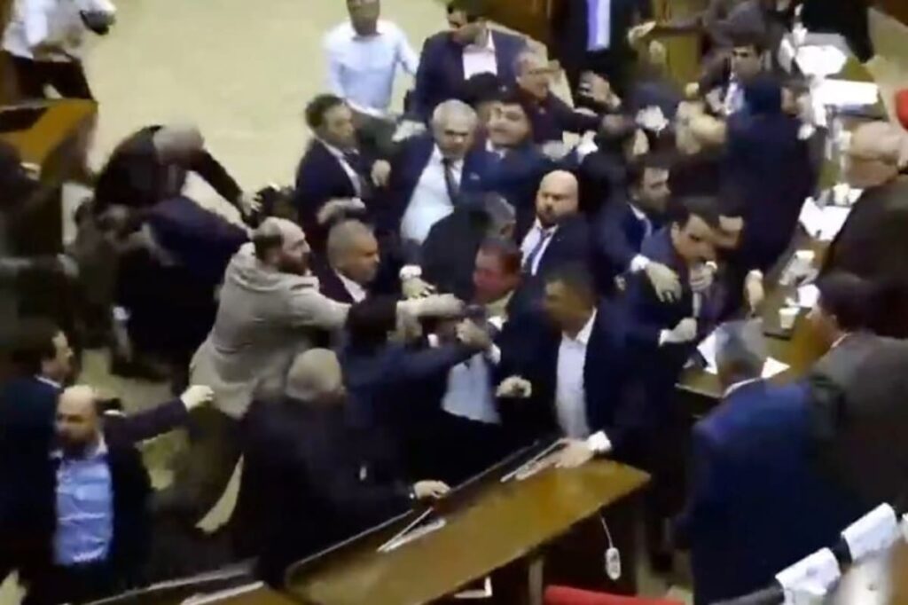 Armenian Parliament Descends into Chaos as MPs Clash Over Controversial Government Proposal